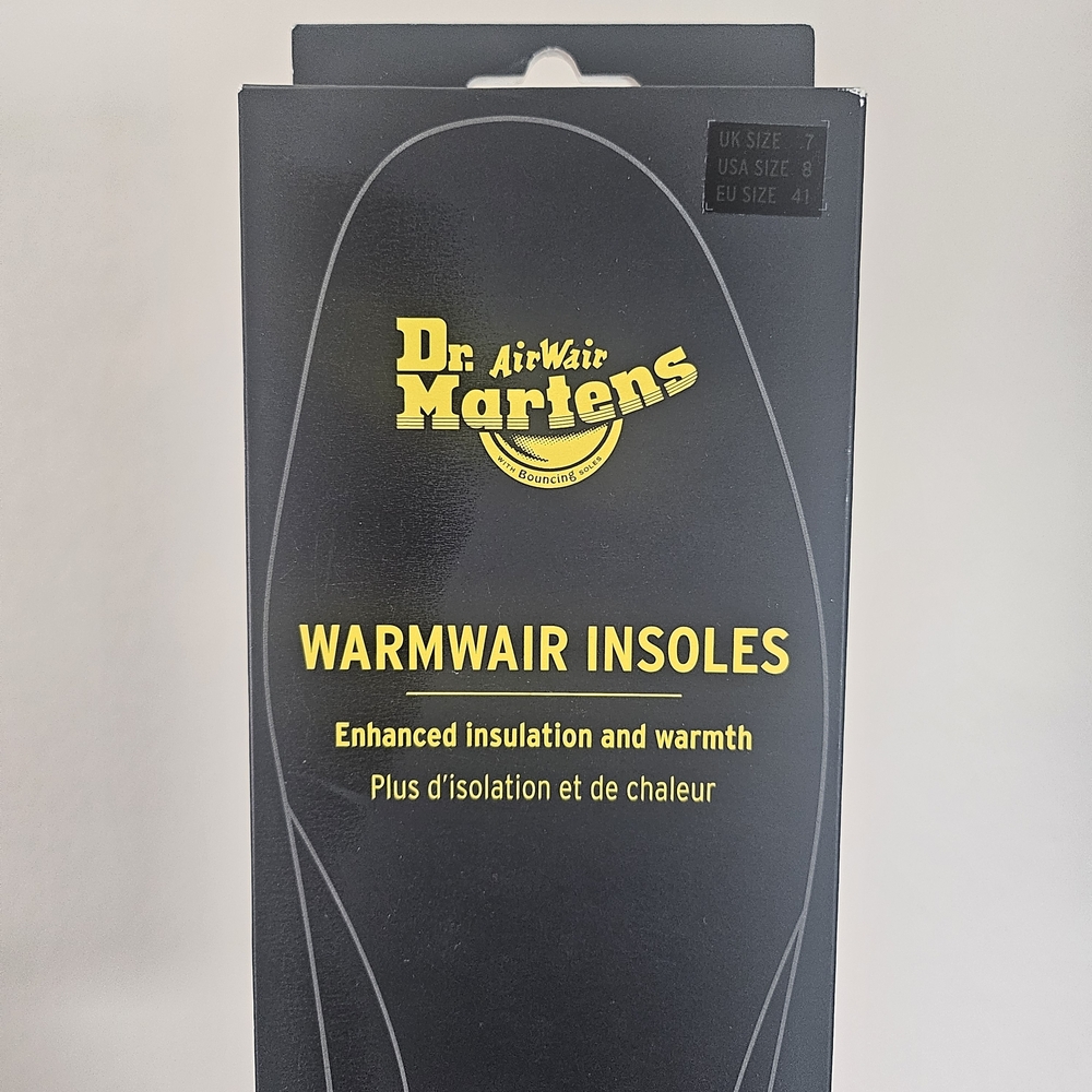 Dr. Martens Warmwair Insoles Black‎ Faux Fur Womens Size 8 Winter Wear For Boots